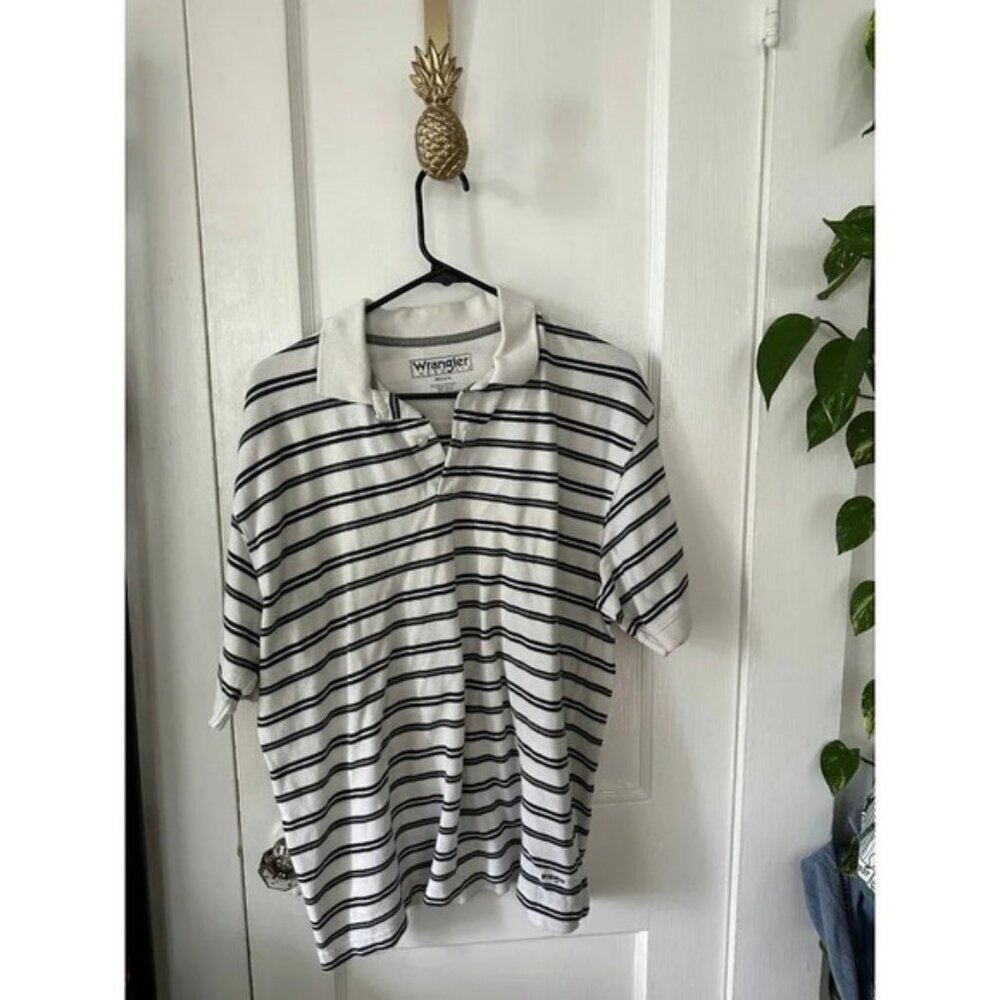 Wrangler Hero Men’s size Medium Striped Polo shirt